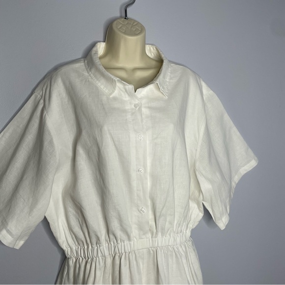 Fayt The Label Zephyr Linen Playsuit White - Picture 9 of 15
